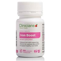 Clinicians Iron Boost 30vcaps