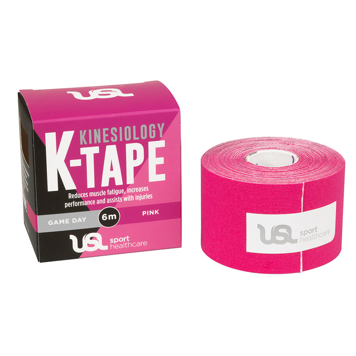 USL Kinesiology K-Tape Pink 6m — Kiwi Chemist