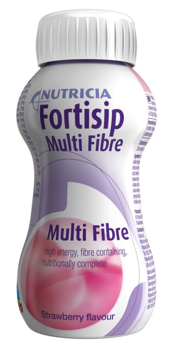 Fortisip Multifibre Drink Strawberry 200mL/bottle [order 24 bottles = 1 outer]