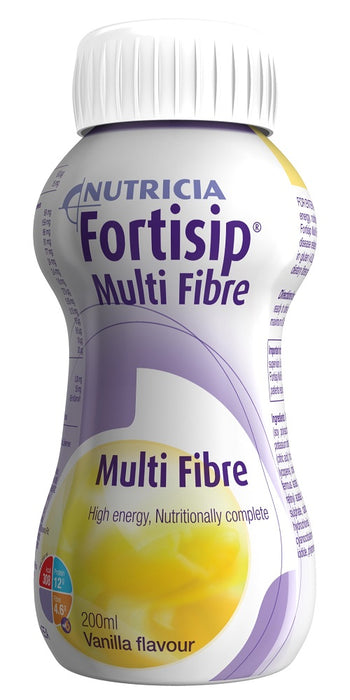 Fortisip Multifibre Drink Vanilla 200mL/bottle [order 24 bottles = 1 outer]