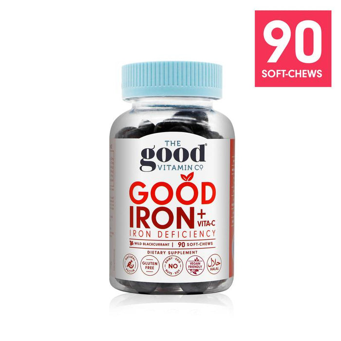 The Good Vitamins Iron + Vita-C Supplements (90 soft-chews)