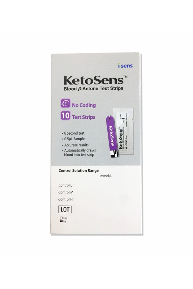 KetoSens Blood βKetone Test Strips (10s) — Kiwi Chemist