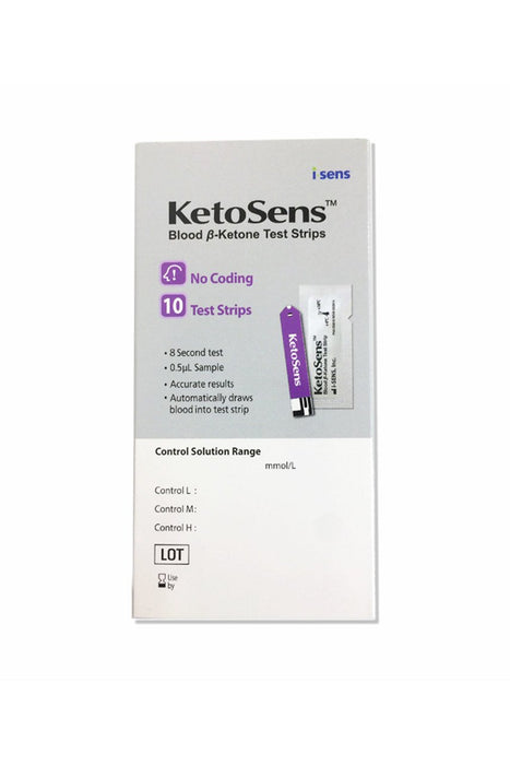 KetoSens Blood β-Ketone Test Strips (10s)