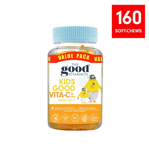 The Good Vitamins Kids Vita-C Supplements + Zinc (soft-chews)