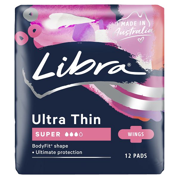 Libra Ultra Thin Super Pads With Pads 12s