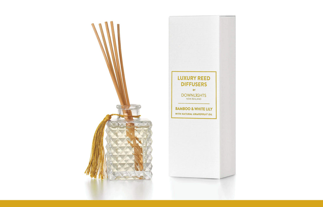Downlights Luxe Reed Diffusers Bamboo & White Lily (100mL)