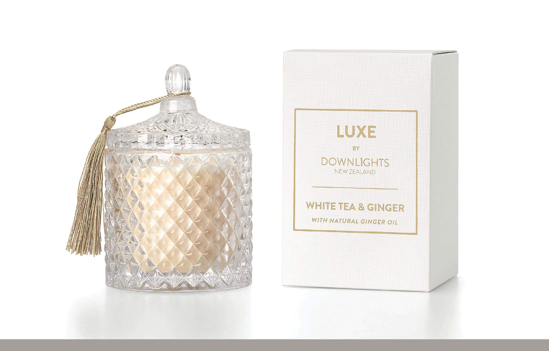 Downlights Luxe Candles White Tea & Ginger (585gm)