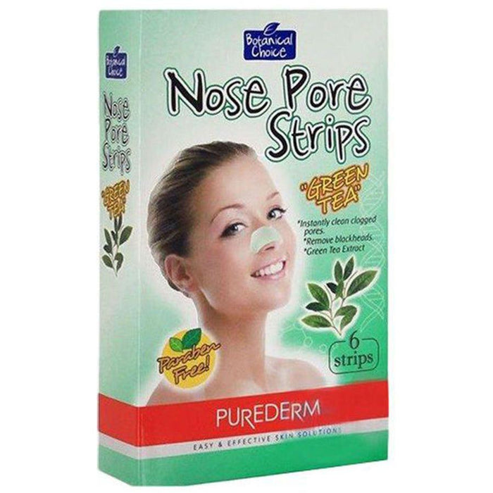 Purederm Nose Pore Strips - Green Tea Extract (6 strips)