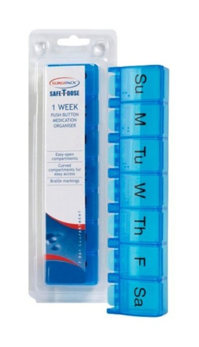 SurgiPack Safe-T-Dose 1 Week Medication Organiser
