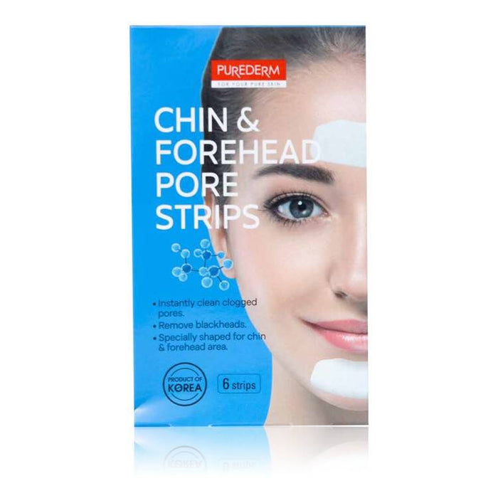 Purederm Chin & Forehead Pore Strips (6 strips)