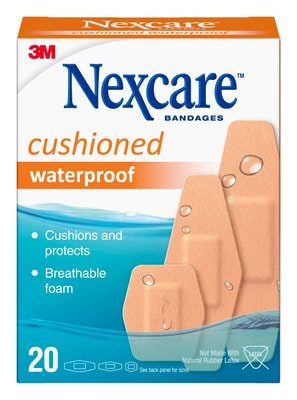Nexcare Cushioned Waterproof Assorted 20s