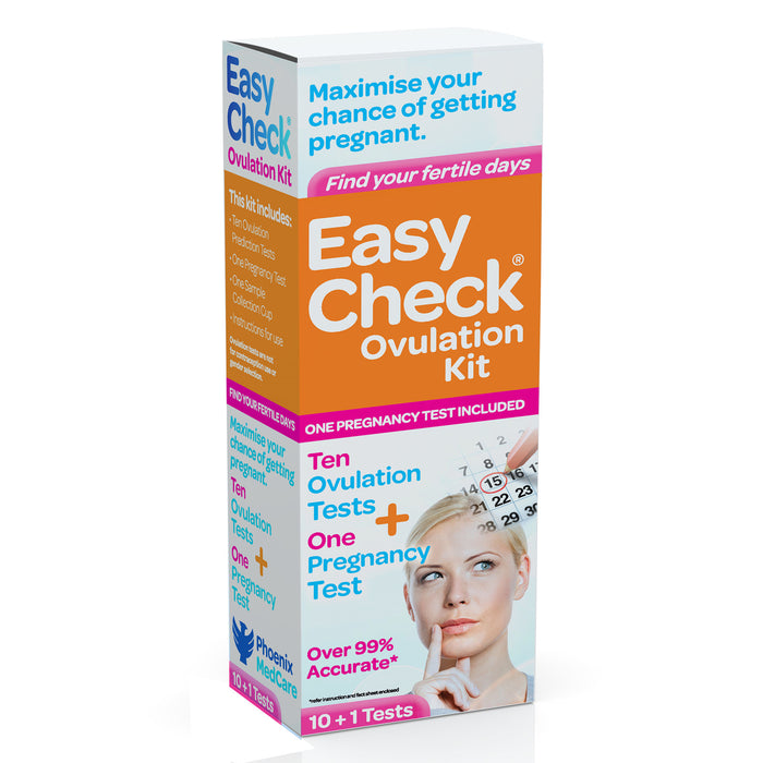EasyCheck Ovulation Tests (10 ovulation tests + 1 pregnancy test)