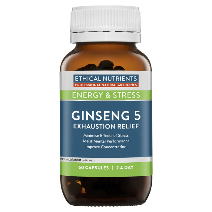 Ethical Nutrients Ginseng 5 Exhaustion Relief (60 caps)
