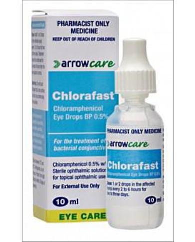 Chlorsig Eye Drops 10ml restricted to ONE pack per customer Kiwi Chemist