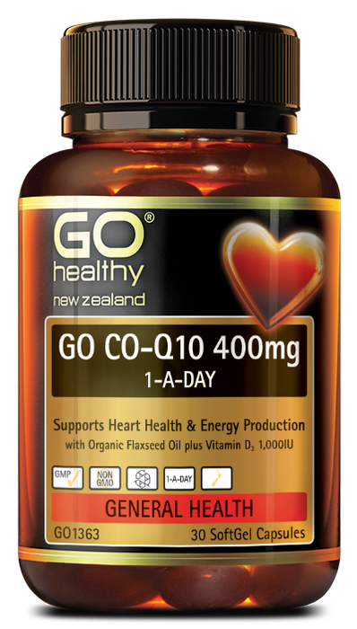 Go Healthy Go Co Q10 400mg 1-A-Day SoftGel Capsules (30 caps)