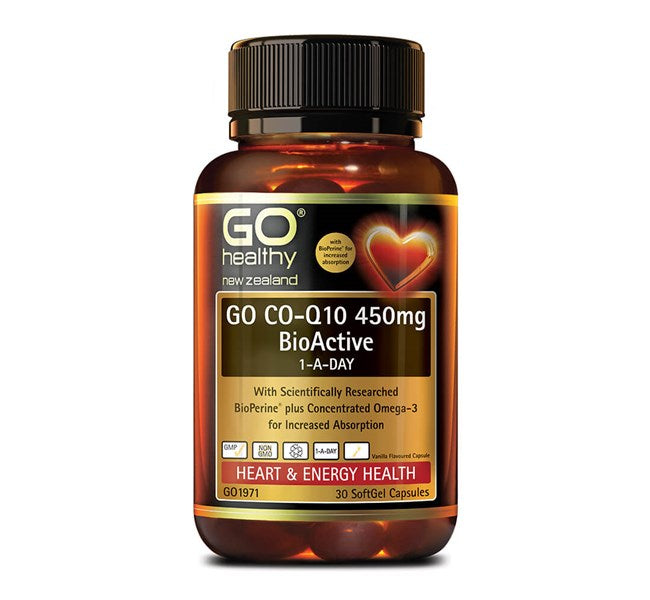 Go Healthy Go Co Q10 450mg BioActive 1-A-Day SoftGel Capsules