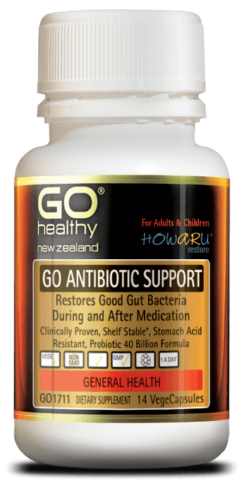 Go Healthy Go Antibiotic Support (14 Vege caps)