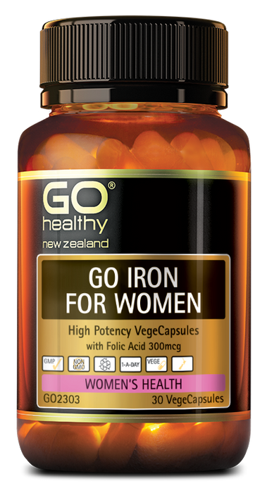 Go Healthy Go Iron For Women (30 Vege Caps)