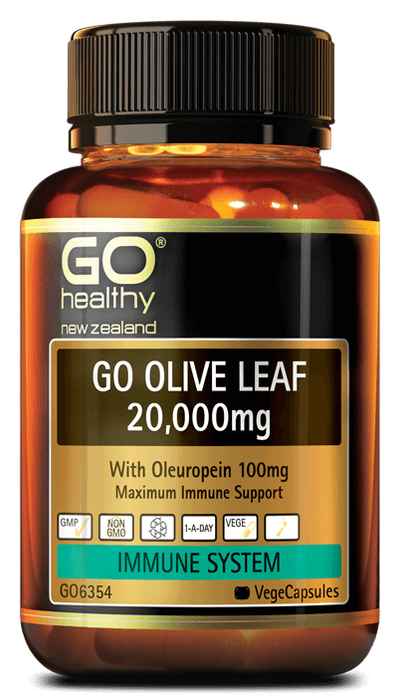 Go Healthy Go Olive Leaf 20,000mg (30 vegecaps) + GWP (1x Go Vir Defence 30s)