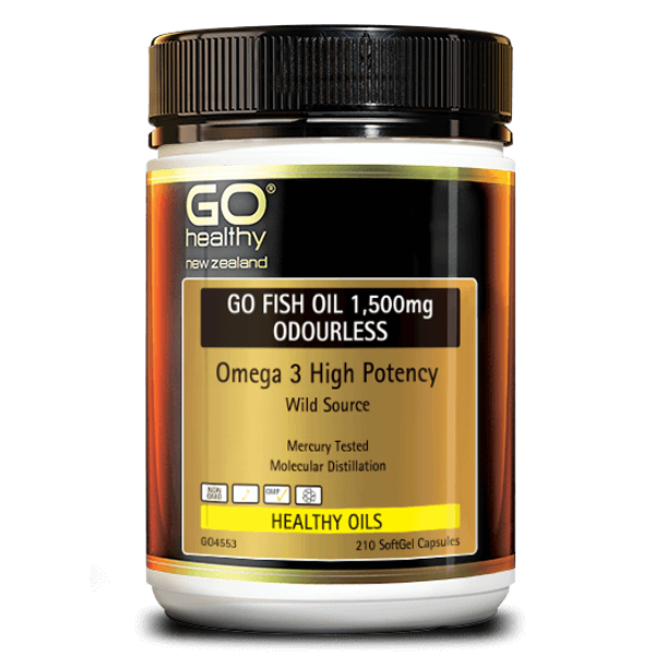 Go Healthy Fish Oil 1500mg Odourless (210 SoftGel Capsules)