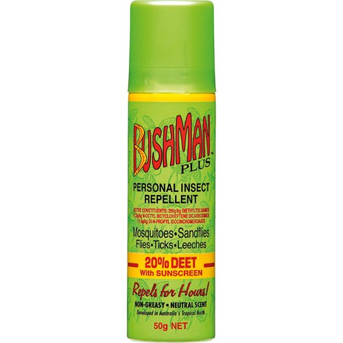 Bushman Plus DEET 20%+Sunscreen Aerosol