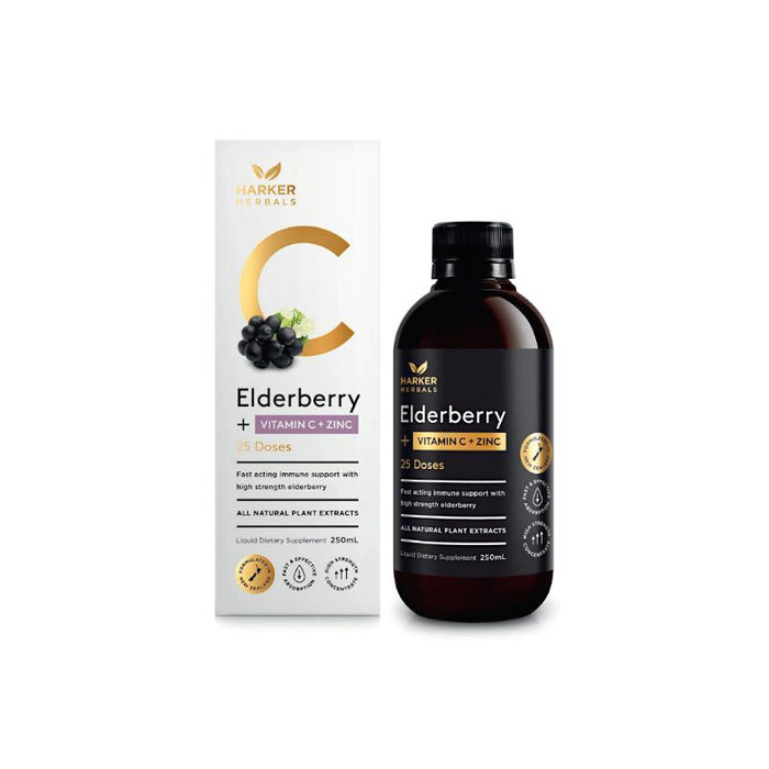 Harker Herbals Be Well Elderberry + Vitamin C + Zinc (200ml)