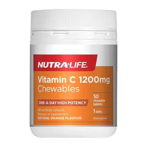 Nutralife Vitamin C 1200mg Chewable Tablets