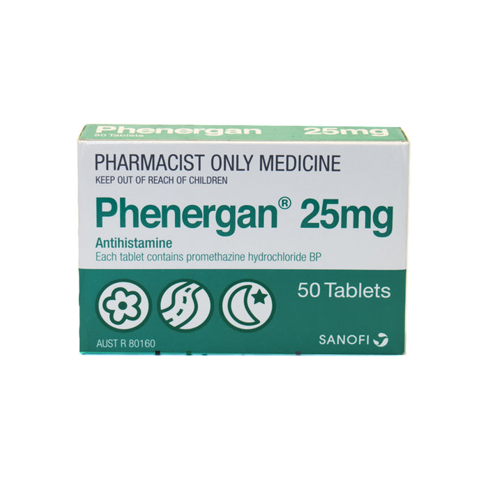 Phenergan 25mg (50 tablets) LIMIT 1 per order