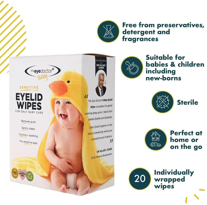 Eyelid Wipes For Babies by The Eye Doctor
