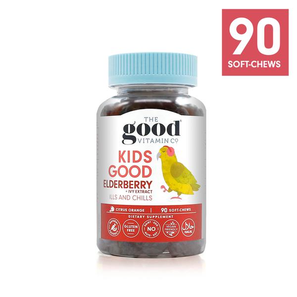 The Good Vitamin Co Kids Good Elderberry + Vita-C Immunity 90 Soft-Chews