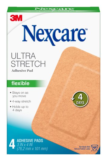 Nexcare Ultra Stretch Flexible Adhesive Pads 4s
