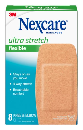 Nexcare Ultra Stretch Flexible Knee & Elbow 8s