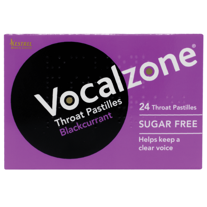 Vocalzone Blackcurrant Throat Pastilles
